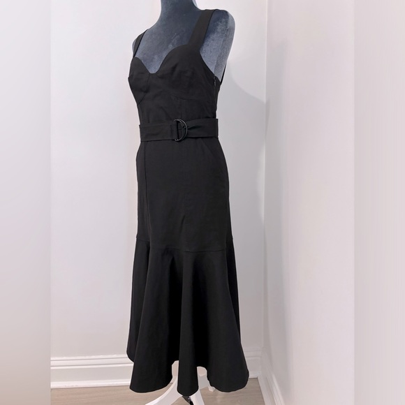 A.L.C. Fitted Black Belted Dress Size 4 - Picture 2 of 11